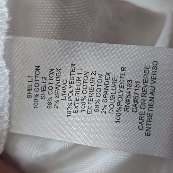 Calvin Klein Shirt dress with lace cotton lace front. Women size 12 - Picture 10 of 10